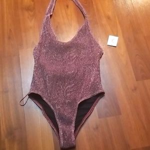 Sparkly Halter Urban Outfitters Bodysuit
